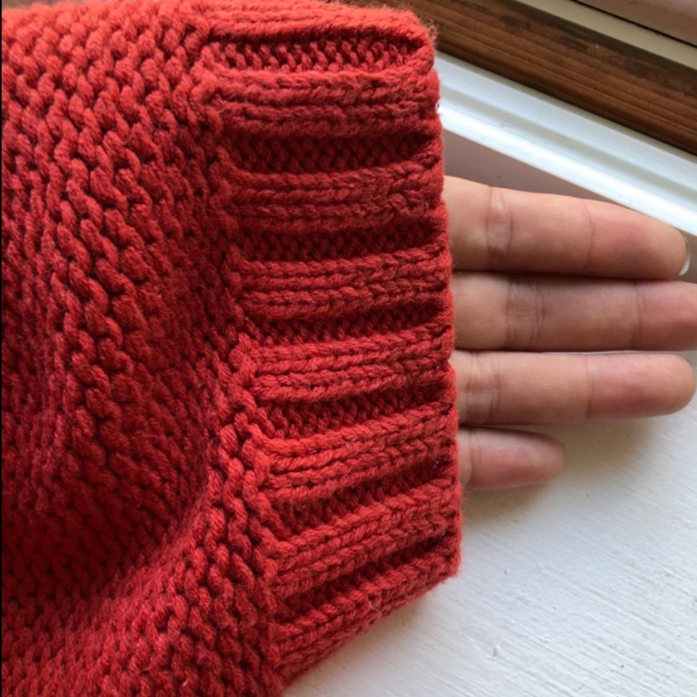Cable Knit Turtleneck Long Sleeve Oversize Sweater - Picture 7 of 7